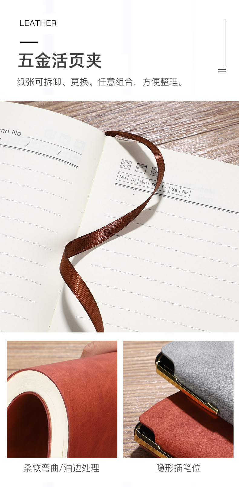 Factory Wholesale A5 Sheepskin Pen Notebook Custom Business Gift Set Notepad Customizable Logo Factory Wholesale A5 Sheepskin Pen Notebook Custom Business Gift Set Notepad Customizable Logo