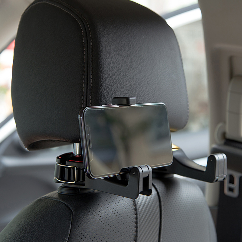 Car Hook Chair Back Hook Lock Buckle Creative Hook Car Multi-Function Rear Car Mobile Phone Holder Hook