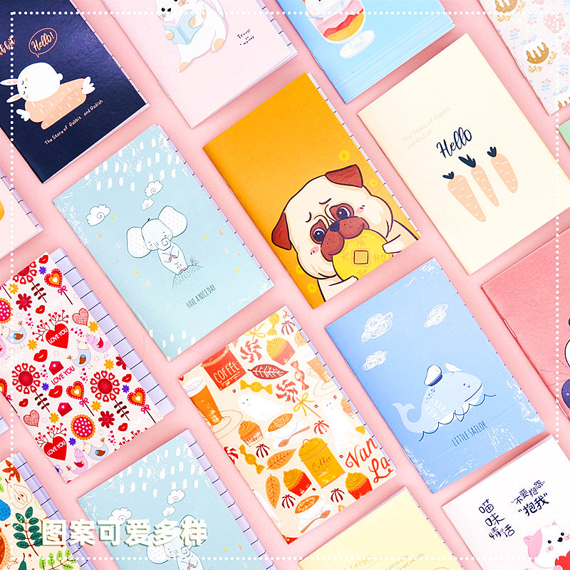 Factory Direct Supply Cartoon Notebook Mini Pockets Notebook Cute Notebook Gift Small Gift Wholesale Custom T