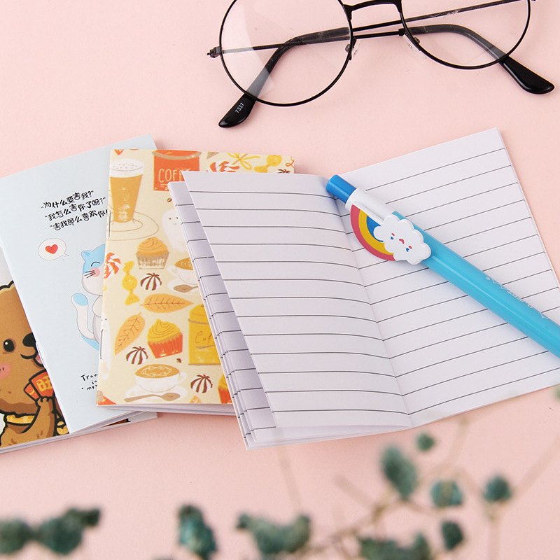 Factory Direct Supply Cartoon Notebook Mini Pockets Notebook Cute Notebook Gift Small Gift Wholesale Custom T