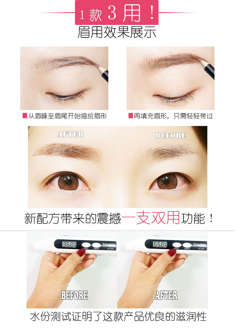 for CrossBorder Lip Liner 3 in 1 Function Eyeliner Eyebrow Line Available 21 Colors Lip Pencil Lipstick Pen without Logo for CrossBorder Lip Liner 3 in 1 Function Eyeliner Eyebrow Line Available 21 Colors Lip Pencil Lipstick Pen without Logo