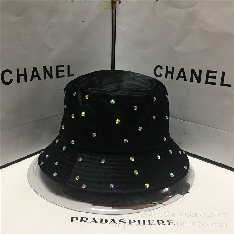 New Korean Style Spring/Summer 2021year Sun Shade Leisure Bucket Hat Stylish Colored Diamond Ladies Sun Bucket Hat New Korean Style Spring/Summer 2021year Sun Shade Leisure Bucket Hat Stylish Colored Diamond Ladies Sun Bucket Hat