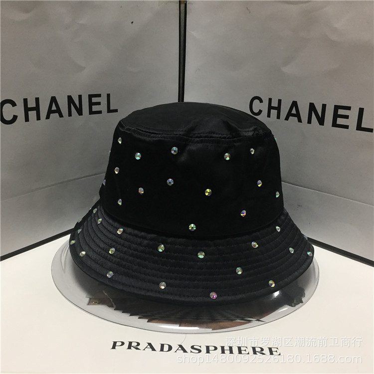 New Korean Style Spring/Summer 2021year Sun Shade Leisure Bucket Hat Stylish Colored Diamond Ladies Sun Bucket Hat New Korean Style Spring/Summer 2021year Sun Shade Leisure Bucket Hat Stylish Colored Diamond Ladies Sun Bucket Hat