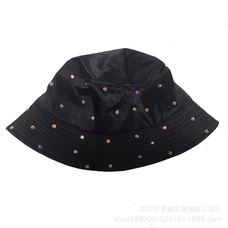 New Korean Style Spring/Summer 2021year Sun Shade Leisure Bucket Hat Stylish Colored Diamond Ladies Sun Bucket Hat New Korean Style Spring/Summer 2021year Sun Shade Leisure Bucket Hat Stylish Colored Diamond Ladies Sun Bucket Hat