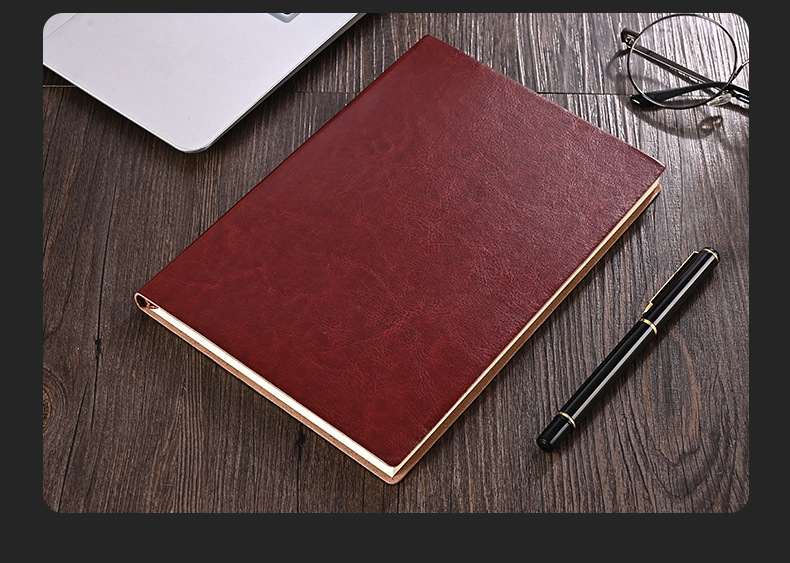 Pu Business Notebook Custom Simple A5 Soft Leather Loose-Leaf Notebook Student Office Journal Book Custom Logo Pu Business Notebook Custom Simple A5 Soft Leather Loose-Leaf Notebook Student Office Journal Book Custom Logo