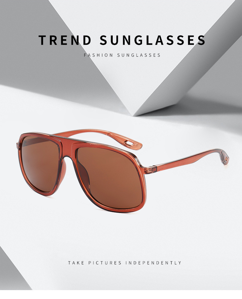 New Large Frame Square Sunglasses Men's Drivers Driving Glasses Outdoor Sun Shade Glasses UV Protection Sunglasses