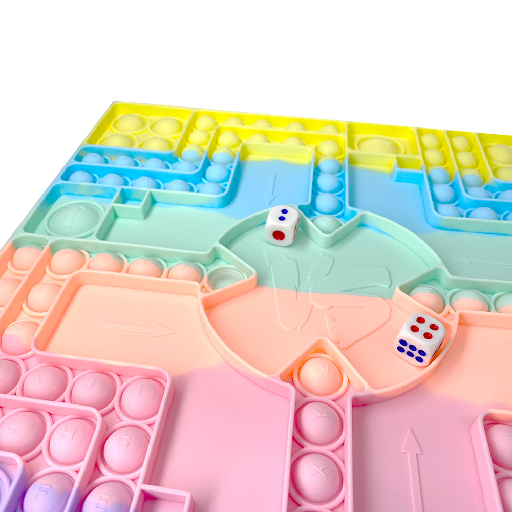 New Large Chessboard Deratization Pioneer Bag Pencil Case Large Size Silicone Educational Desktop Pressure Reduction Toy Puzzle
