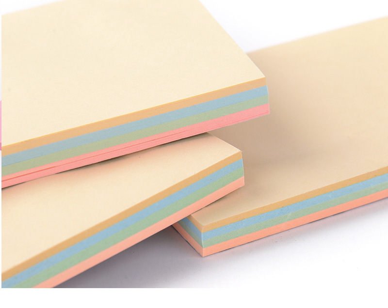 Crayon Color Mixing Sticky Notes Note Sticker Repeatable Post-It Notes Announcement Stickers Multicolor Combination Factory Wholesale