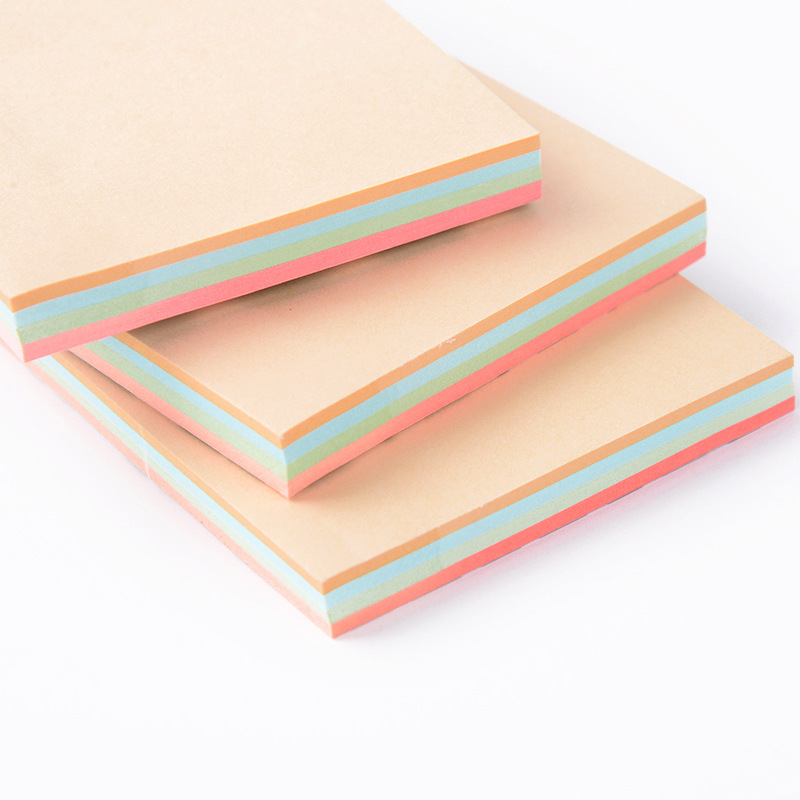 Crayon Color Mixing Sticky Notes Note Sticker Repeatable Post-It Notes Announcement Stickers Multicolor Combination Factory Wholesale