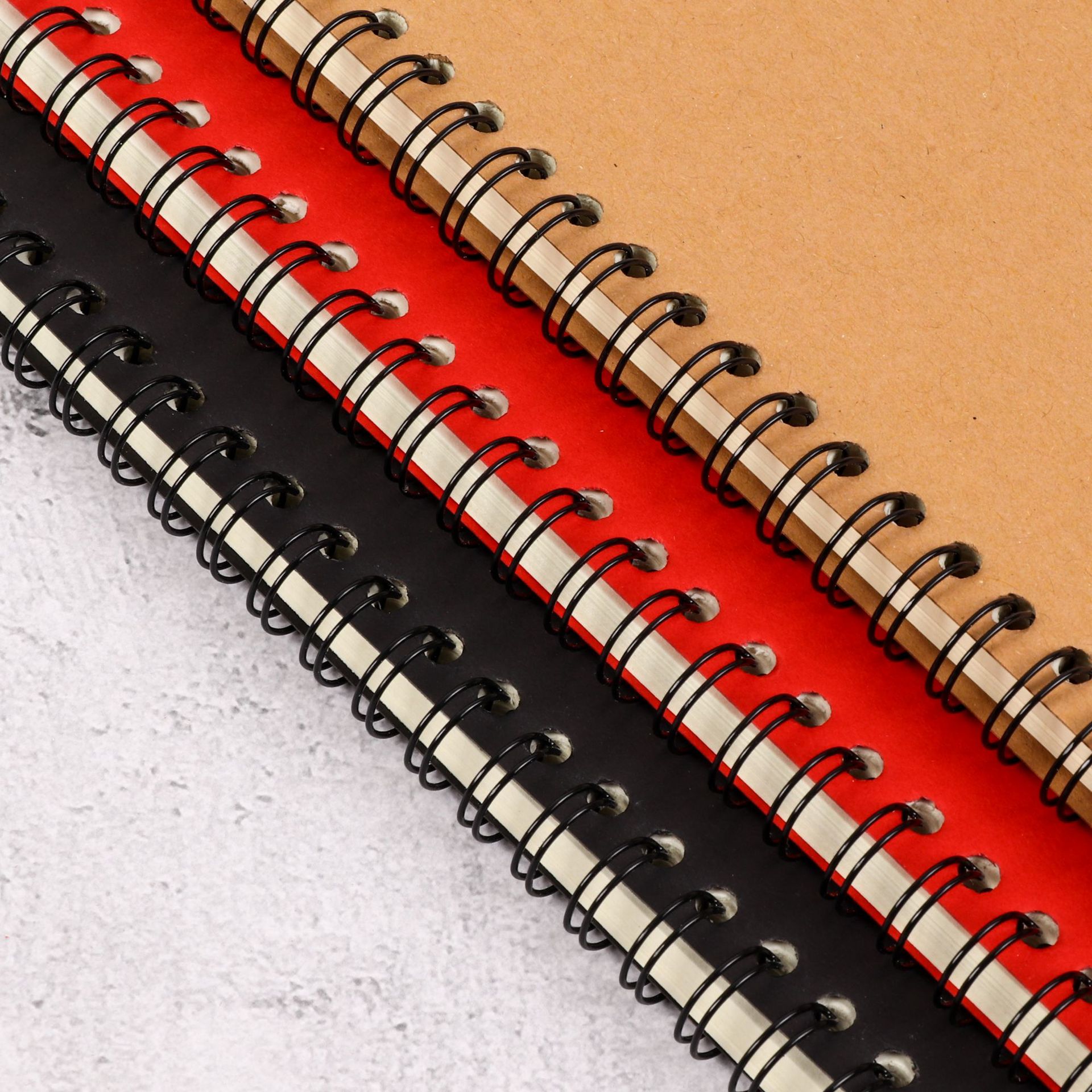 Customized B5 Coil Notebook A5 Job Exercise Book Business 32K Cowhide Spiral Notepad Customized Printed Log