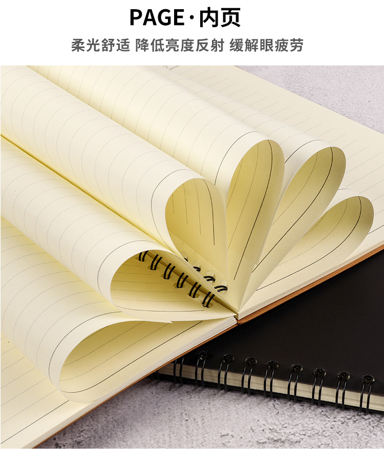 Customized B5 Coil Notebook A5 Job Exercise Book Business 32K Cowhide Spiral Notepad Customized Printed Log Customized B5 Coil Notebook A5 Job Exercise Book Business 32K Cowhide Spiral Notepad Customized Printed Log