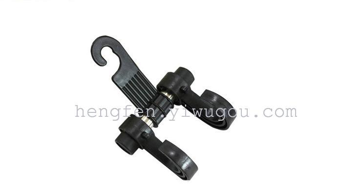 Car hook double hook tied to vehicle seat back storage Car hook double hook tied to vehicle seat back storage