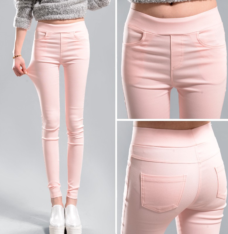 2021 Spring and Autumn New Large Size Black Skinny Pants High Waist Stretch Pencil Pants Tight-Fitting Outerwear Leggings Women's Trousers
