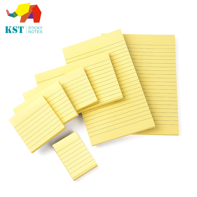 Office Supplies Horizontal Line Printing Sticky Notes Note Sticker Can Be Repeatedly Pasted Post-It Notes Announcement Stickers Factory Wholesale