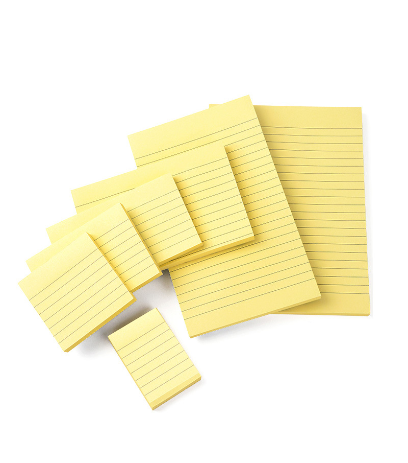 Office Supplies Horizontal Line Printing Sticky Notes Note Sticker Can Be Repeatedly Pasted Post-It Notes Announcement Stickers Factory Wholesale