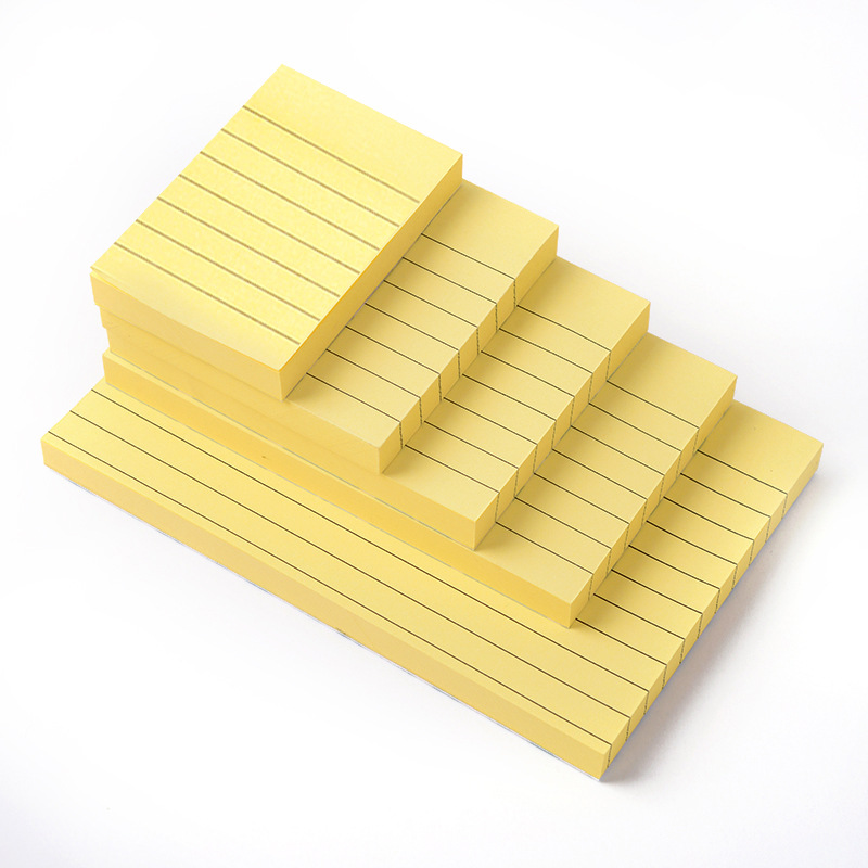 Office Supplies Horizontal Line Printing Sticky Notes Note Sticker Can Be Repeatedly Pasted Post-It Notes Announcement Stickers Factory Wholesale