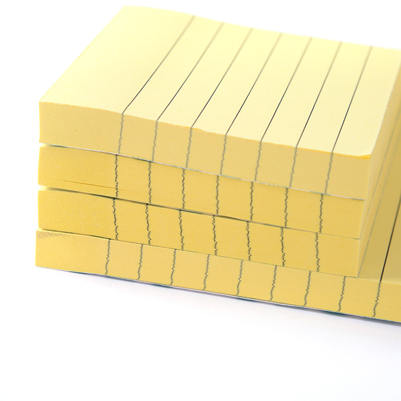 Office Supplies Horizontal Line Printing Sticky Notes Note Sticker Can Be Repeatedly Pasted Post-It Notes Announcement Stickers Factory Wholesale