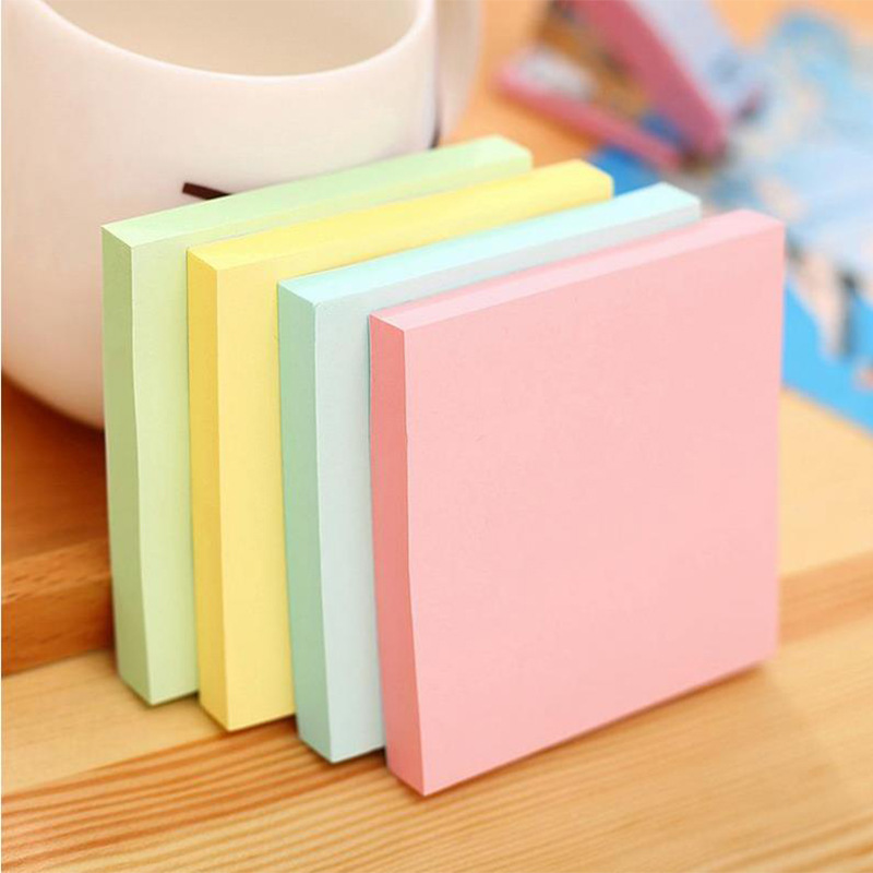 Office Color Sticky Note 76*76 Post-It Notes Note Paper 100 Pieces Note Sticker Square Creative Stationery