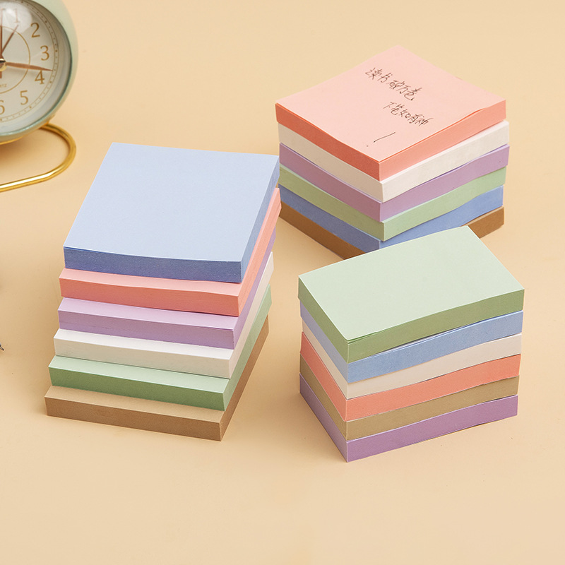 Office Color Sticky Note 76*76 Post-It Notes Note Paper 100 Pieces Note Sticker Square Creative Stationery