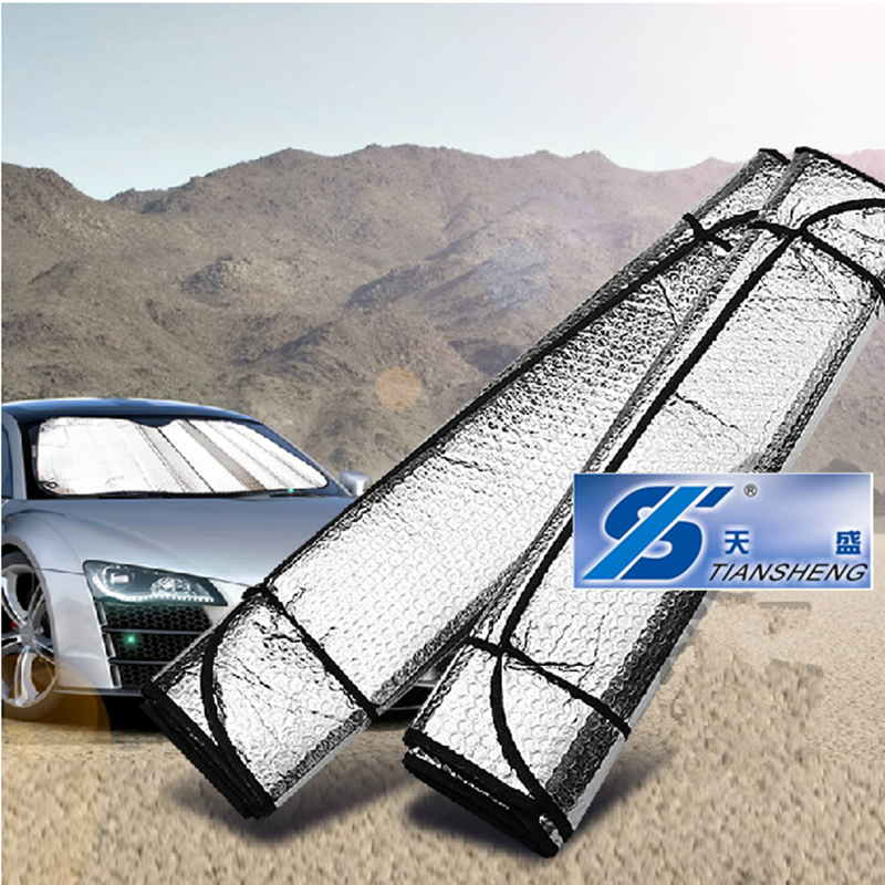 Car sunscreen shade silver double sided 130X60 car sun shade