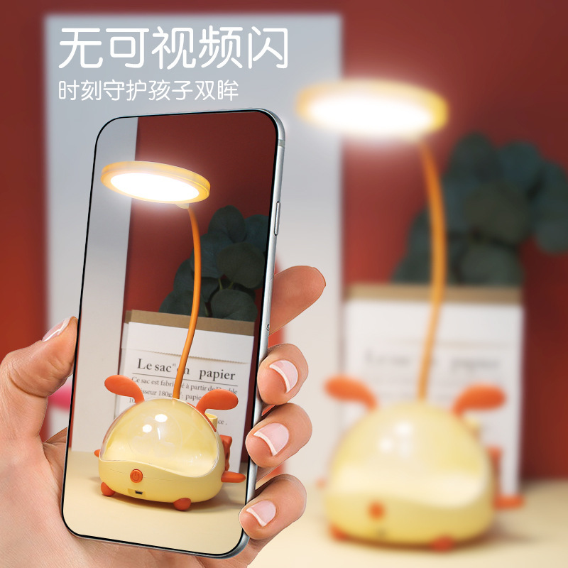 Creative New Cartoon Submarine Aircraft Led Acrylic Table Lamp 2 Gear Pen Holder Pencil Sharper Night Light Small Gift