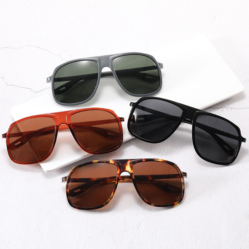 New Large Frame Square Sunglasses Men&#039;s Drivers Driving Glasses Outdoor Sun Shade Glasses UV Protection Sunglasses