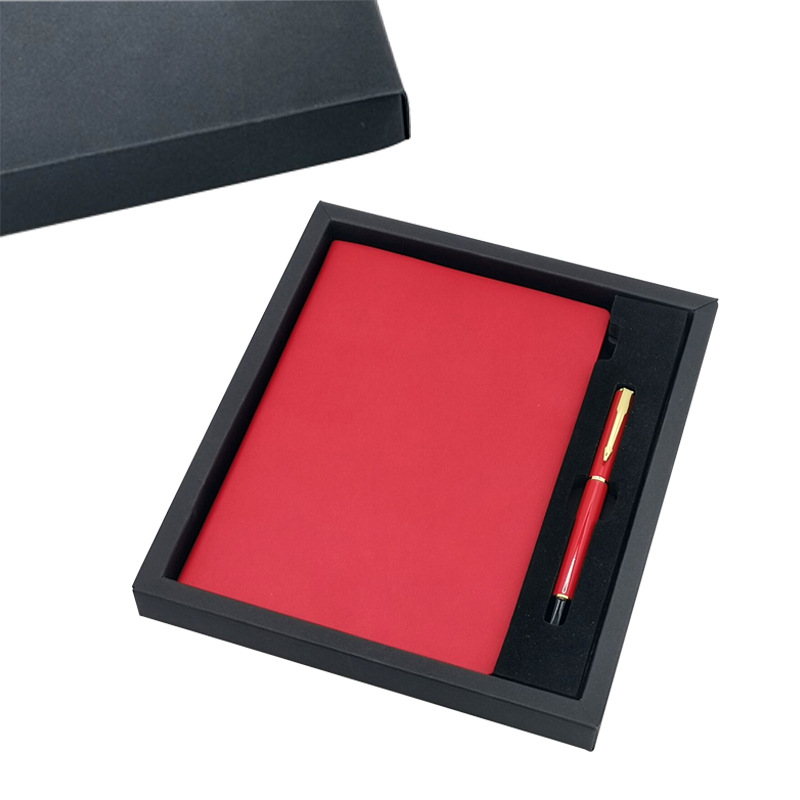 Notebook Pack Customized Logo Soft Leather A5 Soft Surface Copy Notebook Business Office Stationery Gift Box Pu Notebook