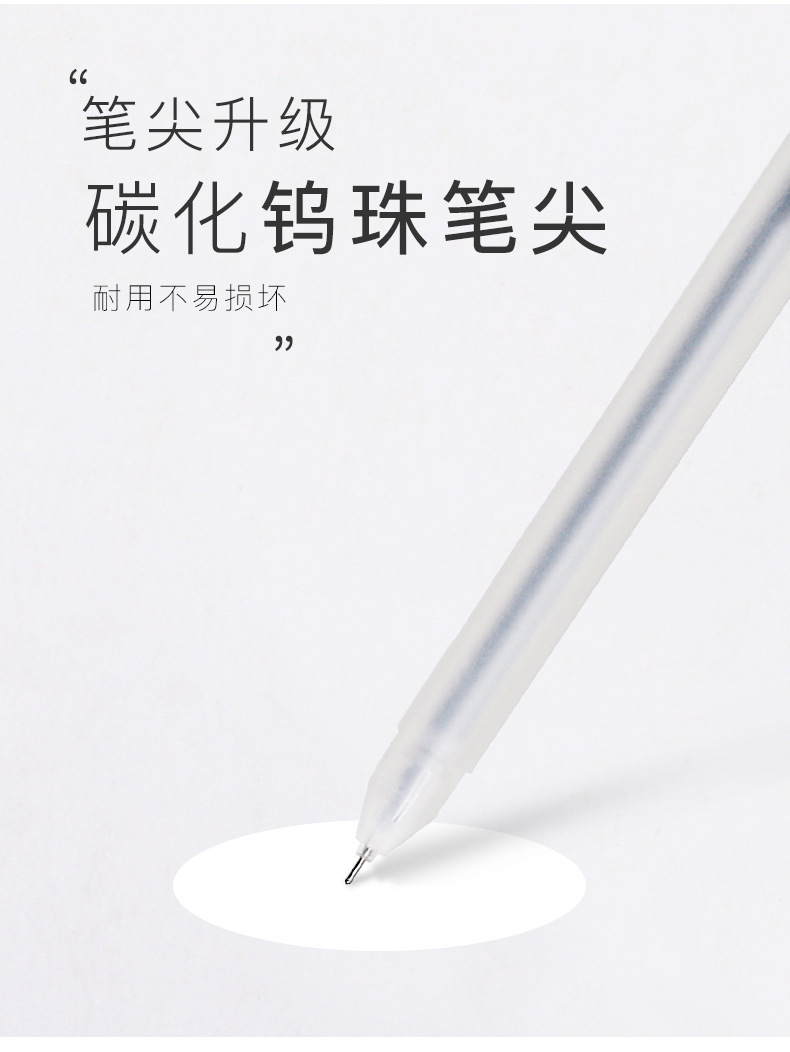 Set Simple Muji Style Gel Pen Full Needle Tube 0.5mm Black Student Ball Pen Study Stationery Set Simple Muji Style Gel Pen Full Needle Tube 0.5mm Black Student Ball Pen Study Stationery