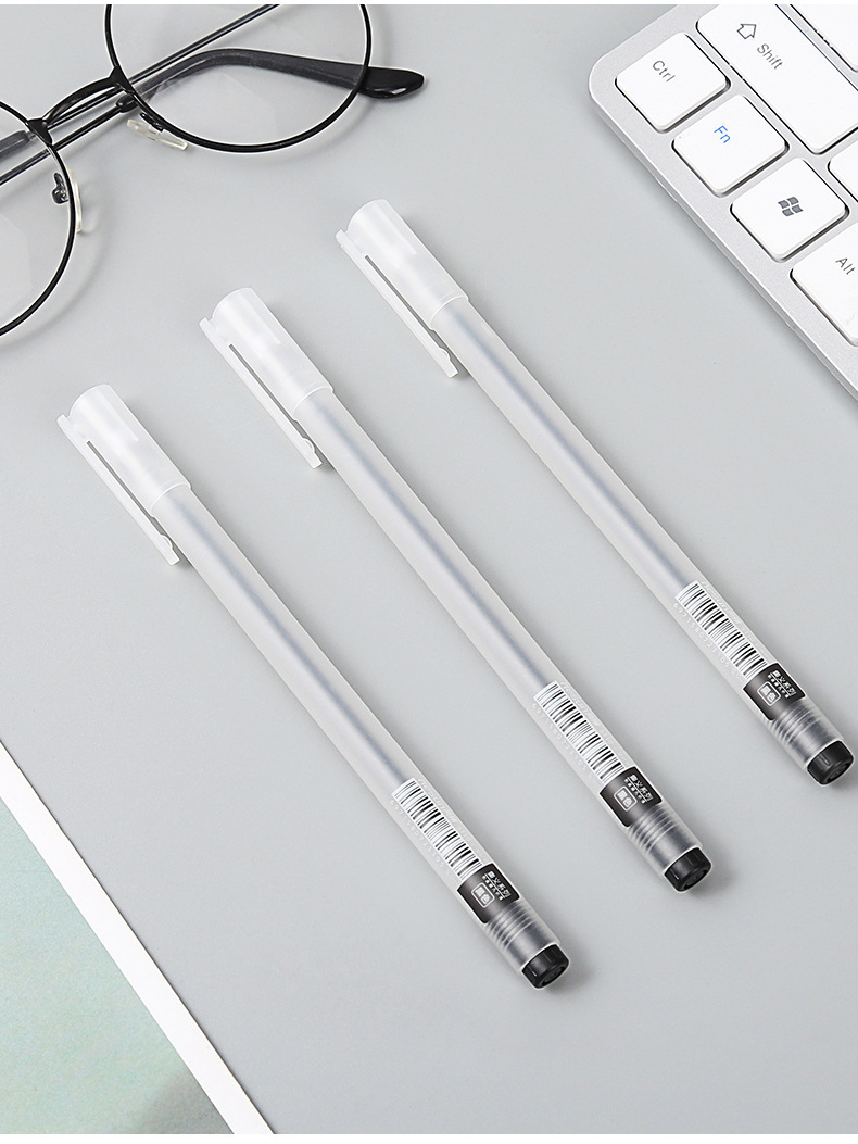 Set Simple Muji Style Gel Pen Full Needle Tube 0.5mm Black Student Ball Pen Study Stationery Set Simple Muji Style Gel Pen Full Needle Tube 0.5mm Black Student Ball Pen Study Stationery