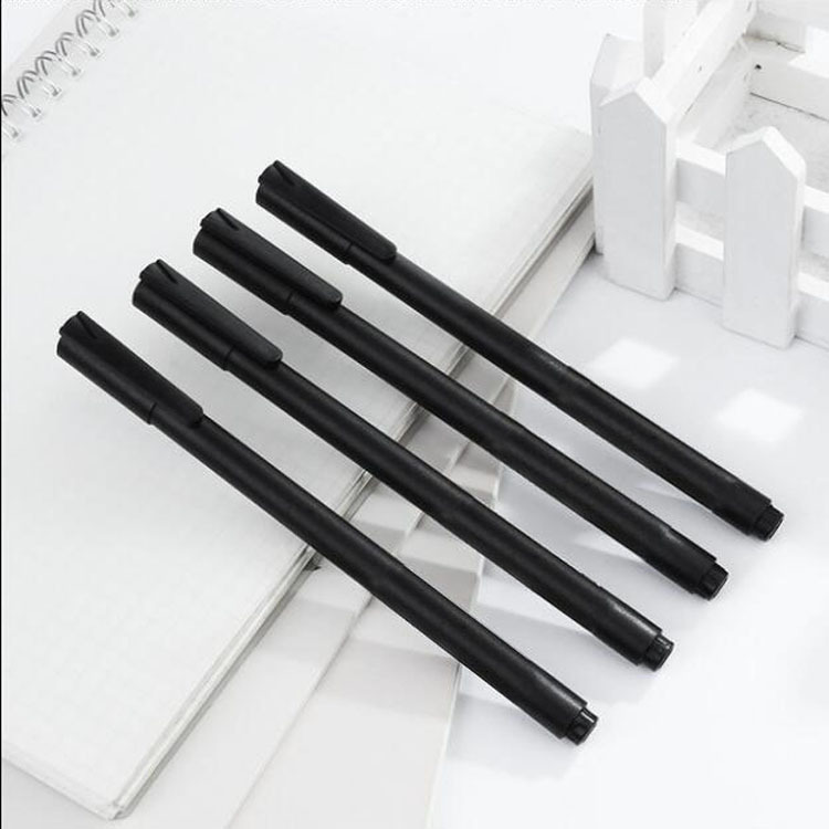 Set Simple Muji Style Gel Pen Full Needle Tube 0.5mm Black Student Ball Pen Study Stationery Set Simple Muji Style Gel Pen Full Needle Tube 0.5mm Black Student Ball Pen Study Stationery