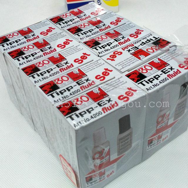 Color box double bottle of correction fluid bottle with brush liquid paper correction fluid Color box double bottle of correction fluid bottle with brush liquid paper correction fluid