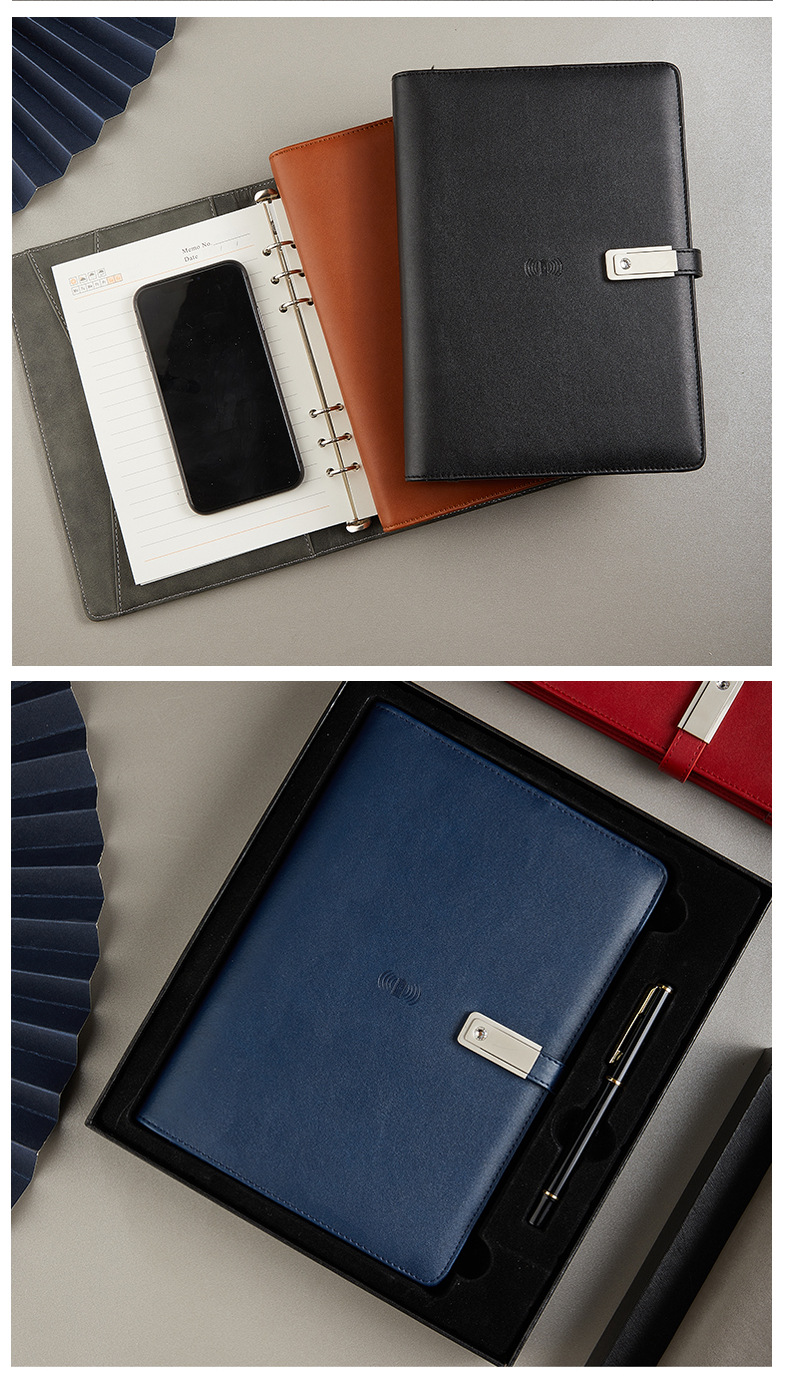 Charging Laptop Mobile Power Notepad with USB Flash Drive Wireless Charging Loose Spiral Notebook Business Meeting Gift Logo Charging Laptop Mobile Power Notepad with USB Flash Drive Wireless Charging Loose Spiral Notebook Business Meeting Gift Logo