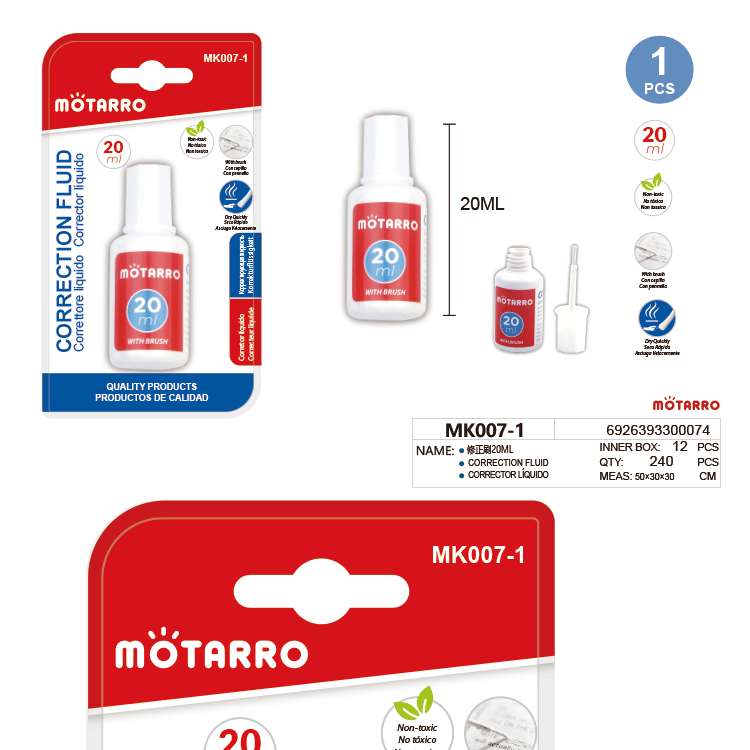 Motarro Correction Brush Office Correction Correction Fluid Motarro Correction Brush Office Correction Correction Fluid