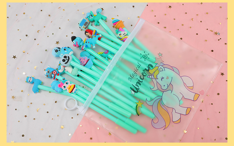 0.5mm Cartoon Gel Pen Set Student Signature Pen 10 Pieces Combination PVC Flexible Glue Ball Pen Customized Factory Direct Sales 0.5mm Cartoon Gel Pen Set Student Signature Pen 10 Pieces Combination PVC Flexible Glue Ball Pen Customized Factory Direct Sales