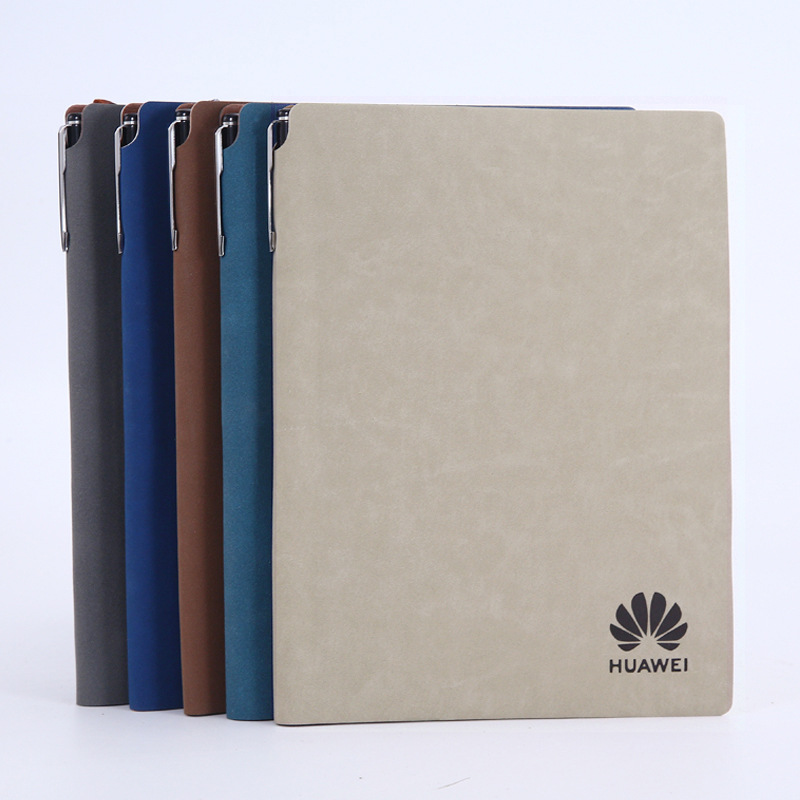 [Spot] Factory Direct Sales A5 Business Pu Notebook Set Stationery Notebook Enterprise Customized Printed Logo