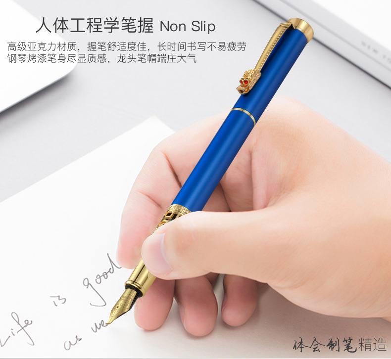 High-End Business Neutral Ball Pen Gift Advertising Metal Roller Ball Pen Student Signature Pen Pen Printing Logo Set