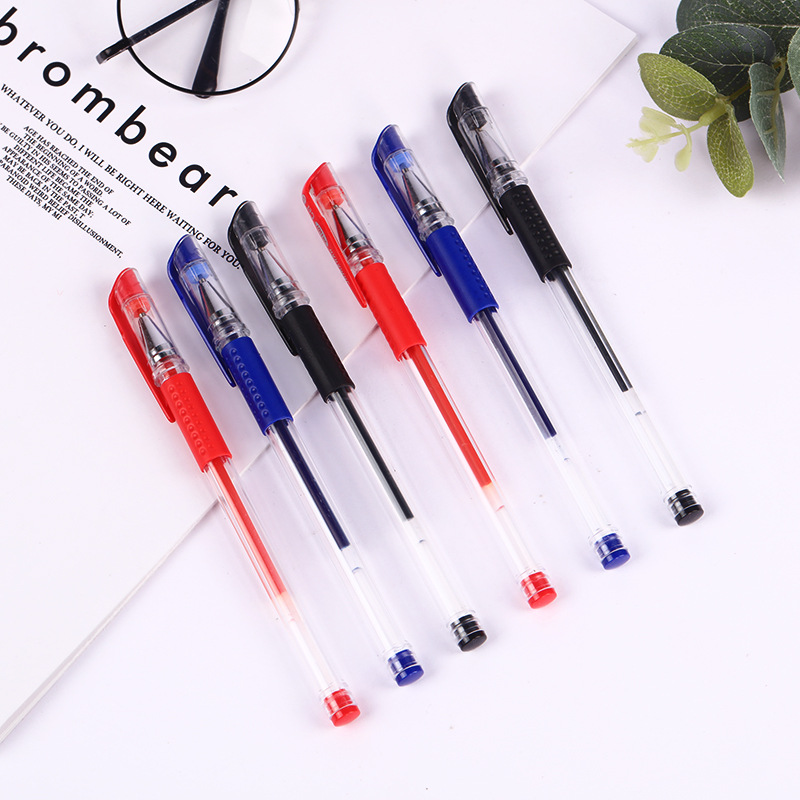 Stationery Ball Pen 0.5 Gel Pen Bullet Students&#039; Supplies European Standard Learning Office Signature Pen Exam Carbon Pen