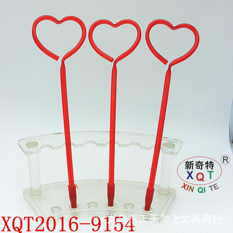 New Exotic Five-Pointed Star Pull Tube Stylish Pen PET Plastic Ball-Pen Office Supplies Student Writing Implement