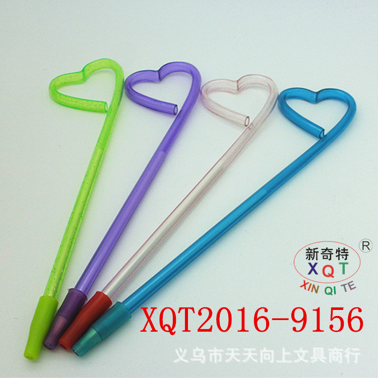 New Exotic Five-Pointed Star Pull Tube Stylish Pen PET Plastic Ball-Pen Office Supplies Student Writing Implement