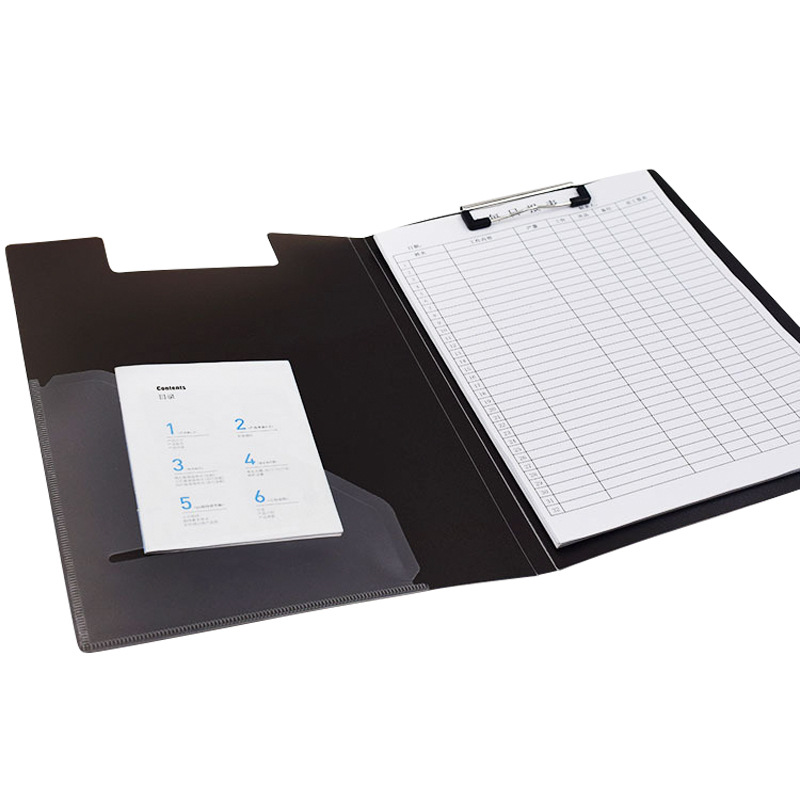 Office Supplies Pp Plastic Board Folder Binder Transparent Power Clip Binder Writing Pad Board Clip A4 File Folder