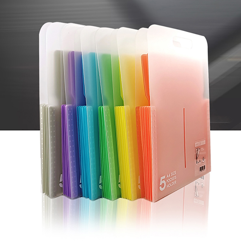 Office Supplies Pp Plastic Board Folder Binder Transparent Power Clip Binder Writing Pad Board Clip A4 File Folder