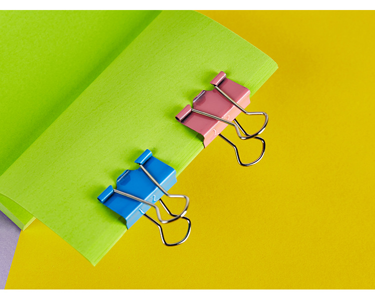 Colorful Long Tail Clip Binder Clip Student Document Folder Office Supplies Metal Receipt Fixed Clip Stationery Ticket Holder