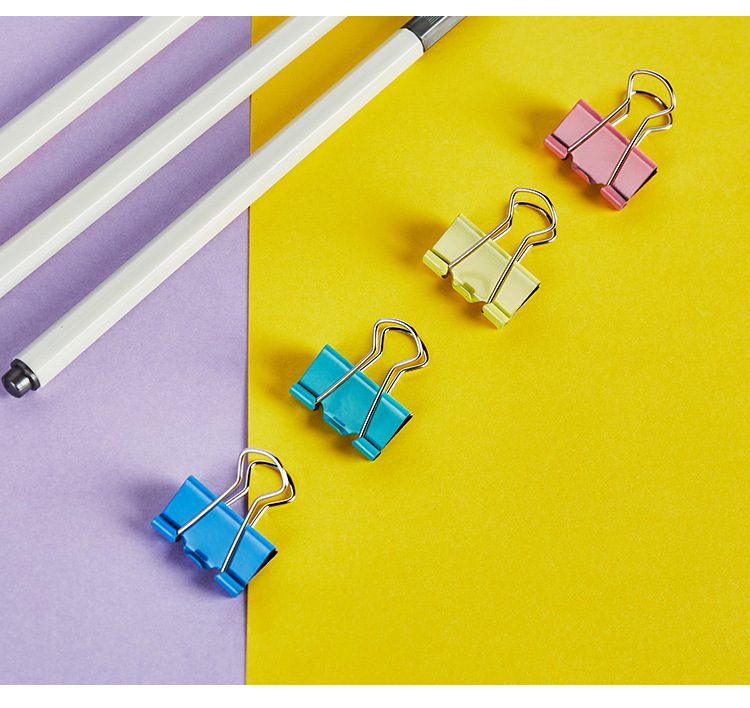 Colorful Long Tail Clip Binder Clip Student Document Folder Office Supplies Metal Receipt Fixed Clip Stationery Ticket Holder