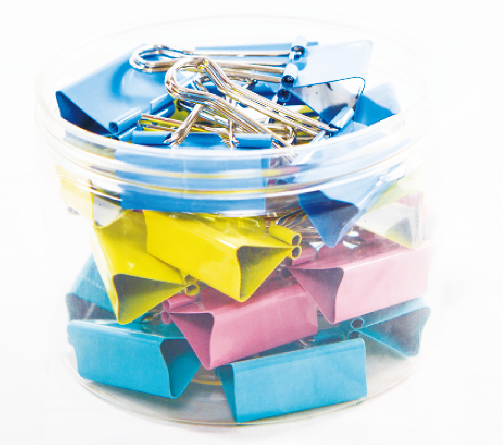 Direct Sale Office Supplies Color Mixed Four-Color Ticket Holder Non-Standard PVC Tube Mixed Color Long Tail Clip Binder Clip