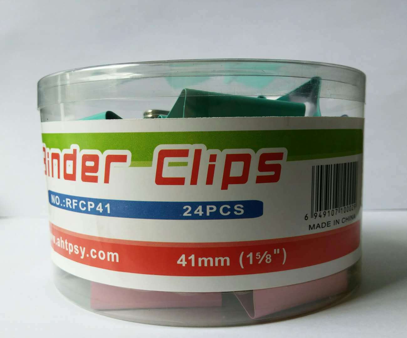 Direct Sale Office Supplies Color Mixed Four-Color Ticket Holder Non-Standard PVC Tube Mixed Color Long Tail Clip Binder Clip