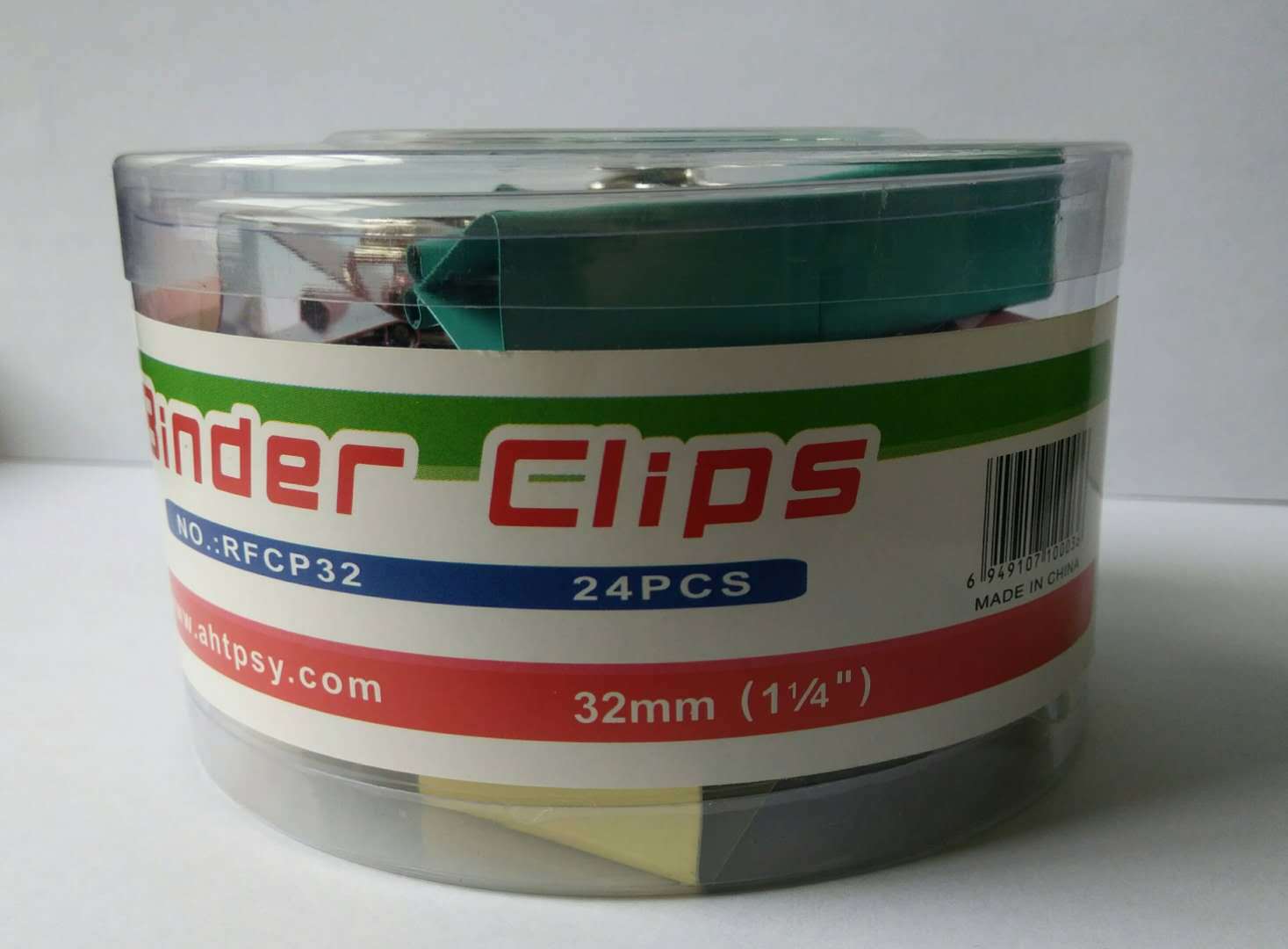 Direct Sale Office Supplies Color Mixed Four-Color Ticket Holder Non-Standard PVC Tube Mixed Color Long Tail Clip Binder Clip