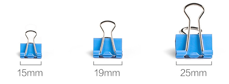 Direct Sale Office Supplies Color Mixed Four-Color Ticket Holder Non-Standard PVC Tube Mixed Color Long Tail Clip Binder Clip