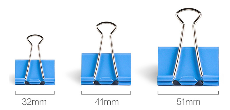 Direct Sale Office Supplies Color Mixed Four-Color Ticket Holder Non-Standard PVC Tube Mixed Color Long Tail Clip Binder Clip