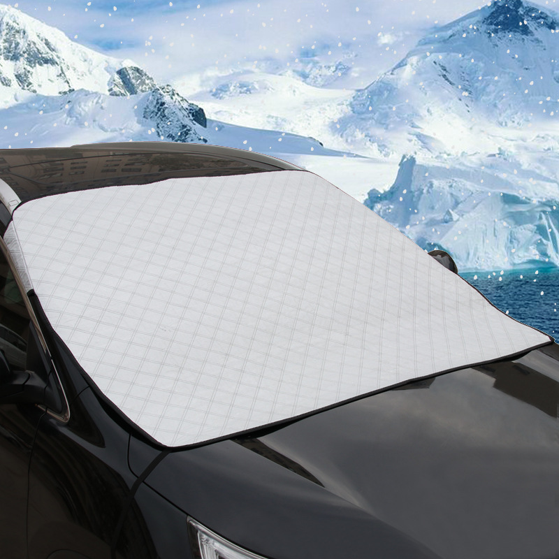 Car AntiFreezing AntiFrost Sun Shade Thickened Snow Shield Front Windshield Magnetic Windshield Snow Cloth Cover R3928