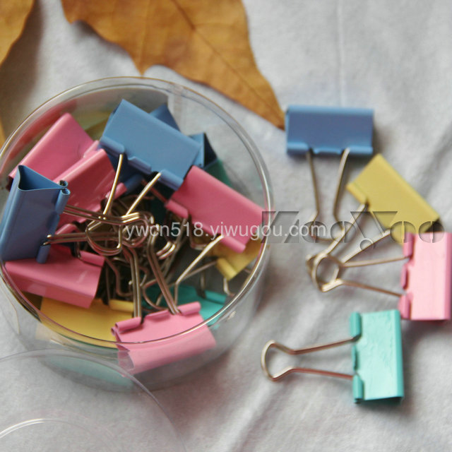Joyou genuine colored binder clips dovetail clip folder metal clip 32MM
